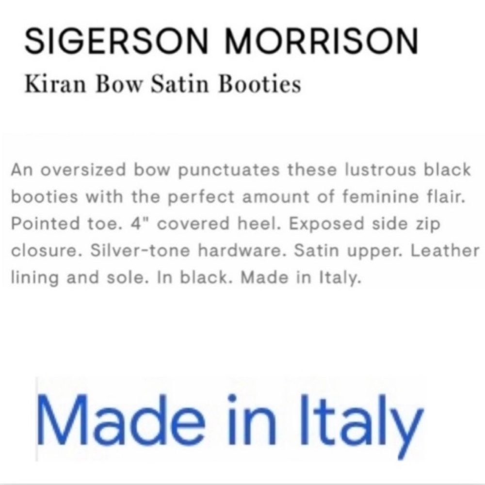 Sigerson Morrison Leather & Satin Booties (8) - Picture 2 of 16